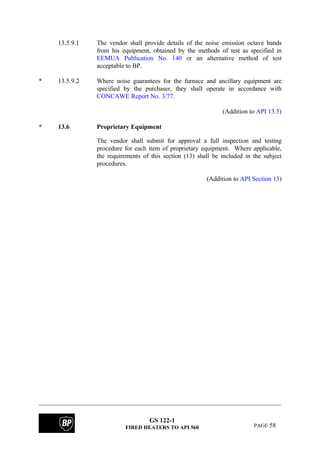 Bp fired heater specifications | PDF