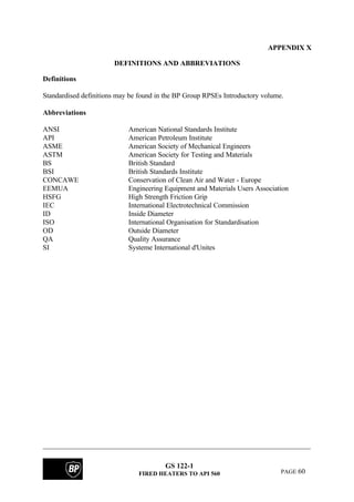 Bp fired heater specifications | PDF