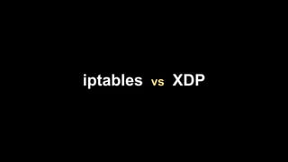 iptables vs XDP
 