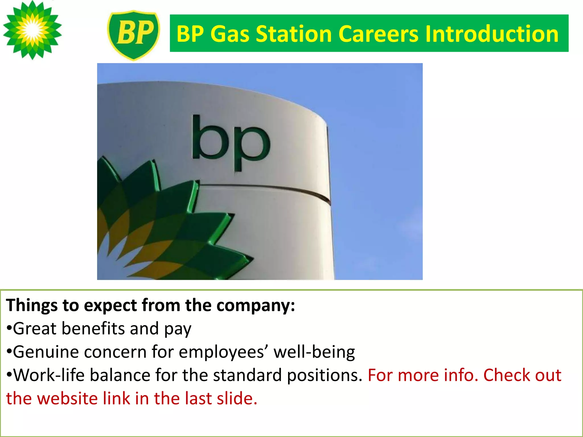 Bp gas station careers | PPT