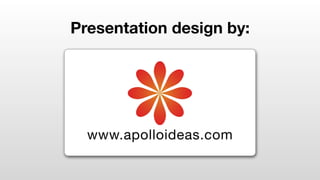 Presentation design by:




  www.apolloideas.com
 