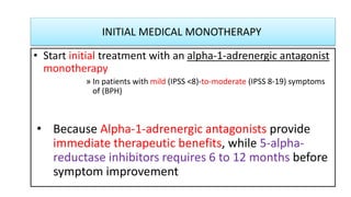 Side effects of Alpha-1-adrenergic antagonists
3. Interaction with phosphodiesterase-5 inhibitor
 The hypotensive effects...