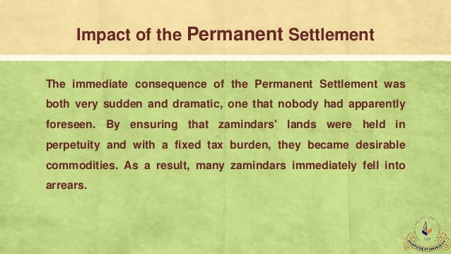 Permanent Settlement Act