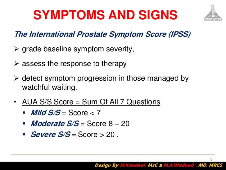 Aua Score For Bph – Benign Prostatic Hyperplasia (BPH) Workup: Approach ...