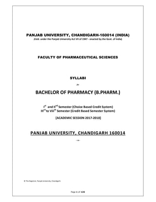 B Pharm Syllabus PU.pdf