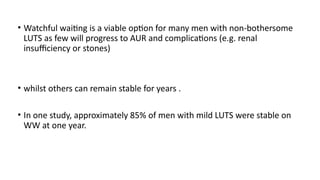 Luts Boo BPH as part of LUTS how the prostate enlargement can cause BOO.pptx