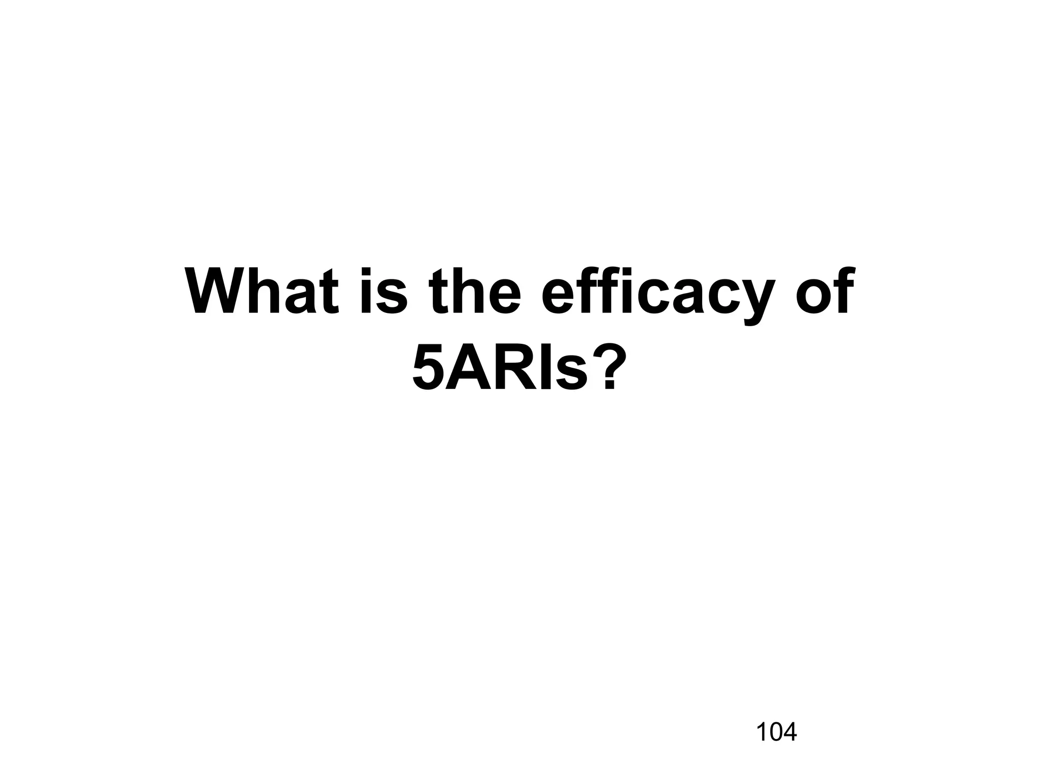 104
What is the efficacy of
5ARIs?
 