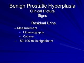 High Riding Prostate Sign Benign prostatic hyperplasia by Sayed Eleweedy | PPT