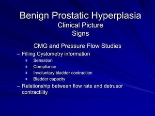 Differential diagnosis
ImagingLabExaminationPast
history
Symptoms
++
Cystitis
++
Prostatitis
+++Urethral stricture
+++
Pro...
