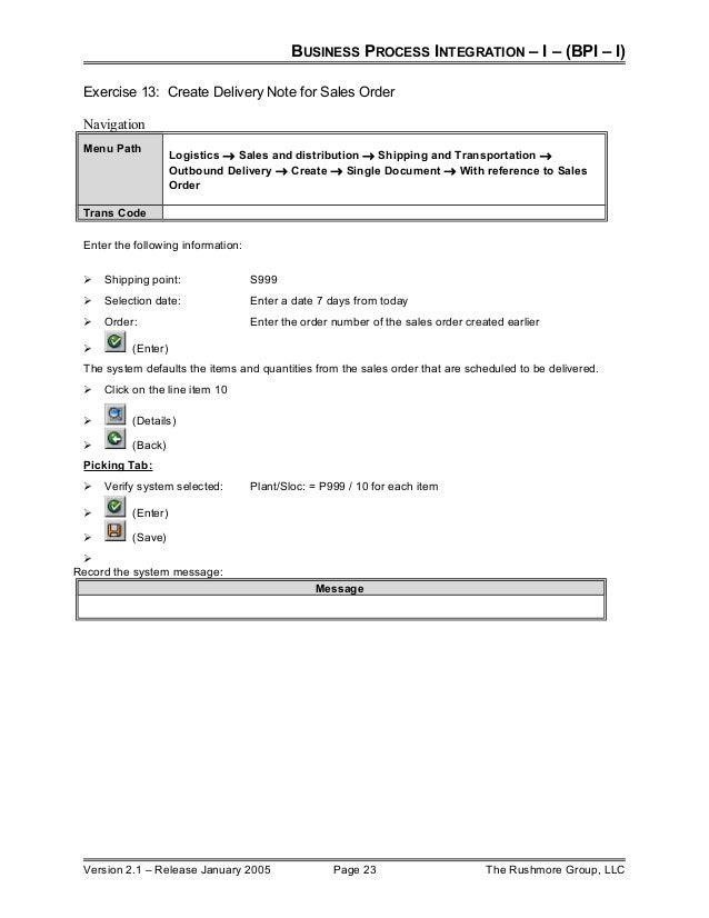 bpi exercises for erp