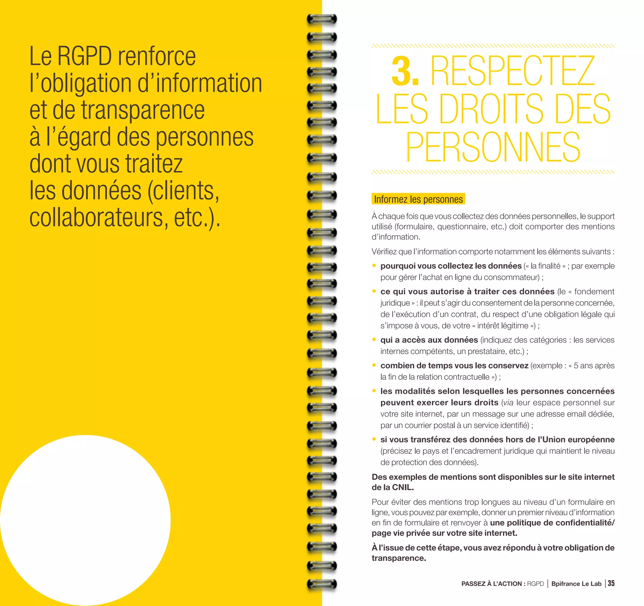 Guide pratique de sensibilisation au RGPD par Bpifrance Le Lab et la ...