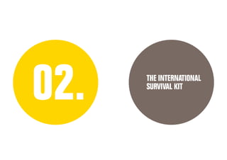 THE INTERNATIONAL
SURVIVAL KIT
02.
 