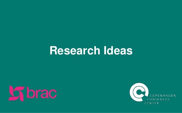 Research Ideas
 