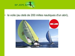 BP JEPS APTAPTDisciplines dites à environnement spécifiquele canoë-kayak et disciplines associées...,