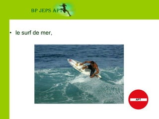 la spéléologie,BP JEPS APTAPT