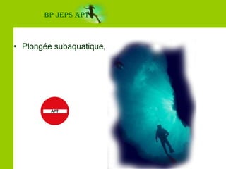 le surf de mer,BP JEPS APTAPT