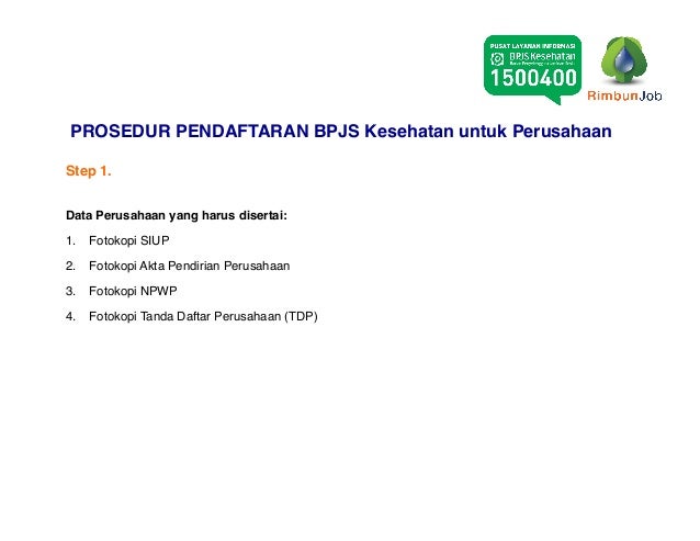 BPJS Kesehatan bagi Karyawan Perusahaan
