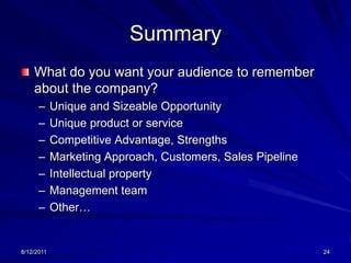 8/13/201123Use of Proceeds Breakdown