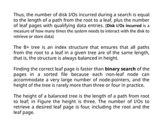 B plus trees in Database Management Systems.pptx
