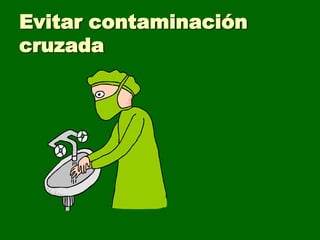 Evitar contaminación
cruzada
 