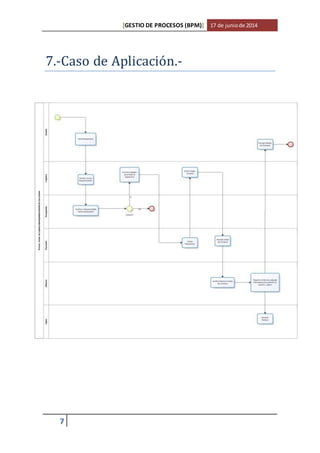 [GESTIO DE PROCESOS (BPM)] 17 de junio de 2014 
7.-Caso de Aplicacio n.- 
7 
 