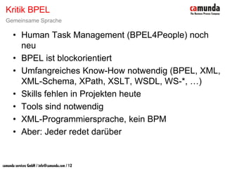 BPM & SOA - Prozesse sind keine Workflows
