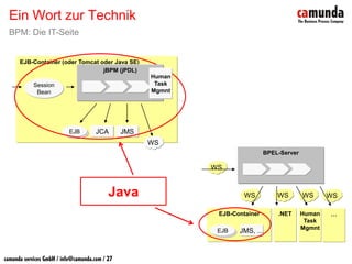 BPM & SOA - Prozesse sind keine Workflows