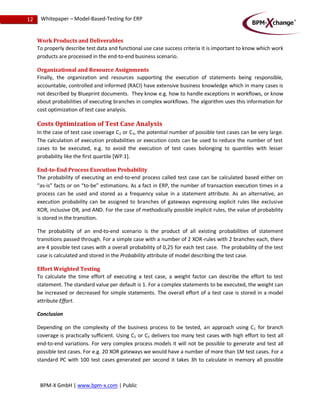 BPM-X Model-based-testing for ERP 01-2012 | PDF