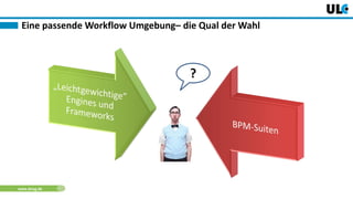 www.dnug.de
Eine passende Workflow Umgebung– die Qual der Wahl
?
 