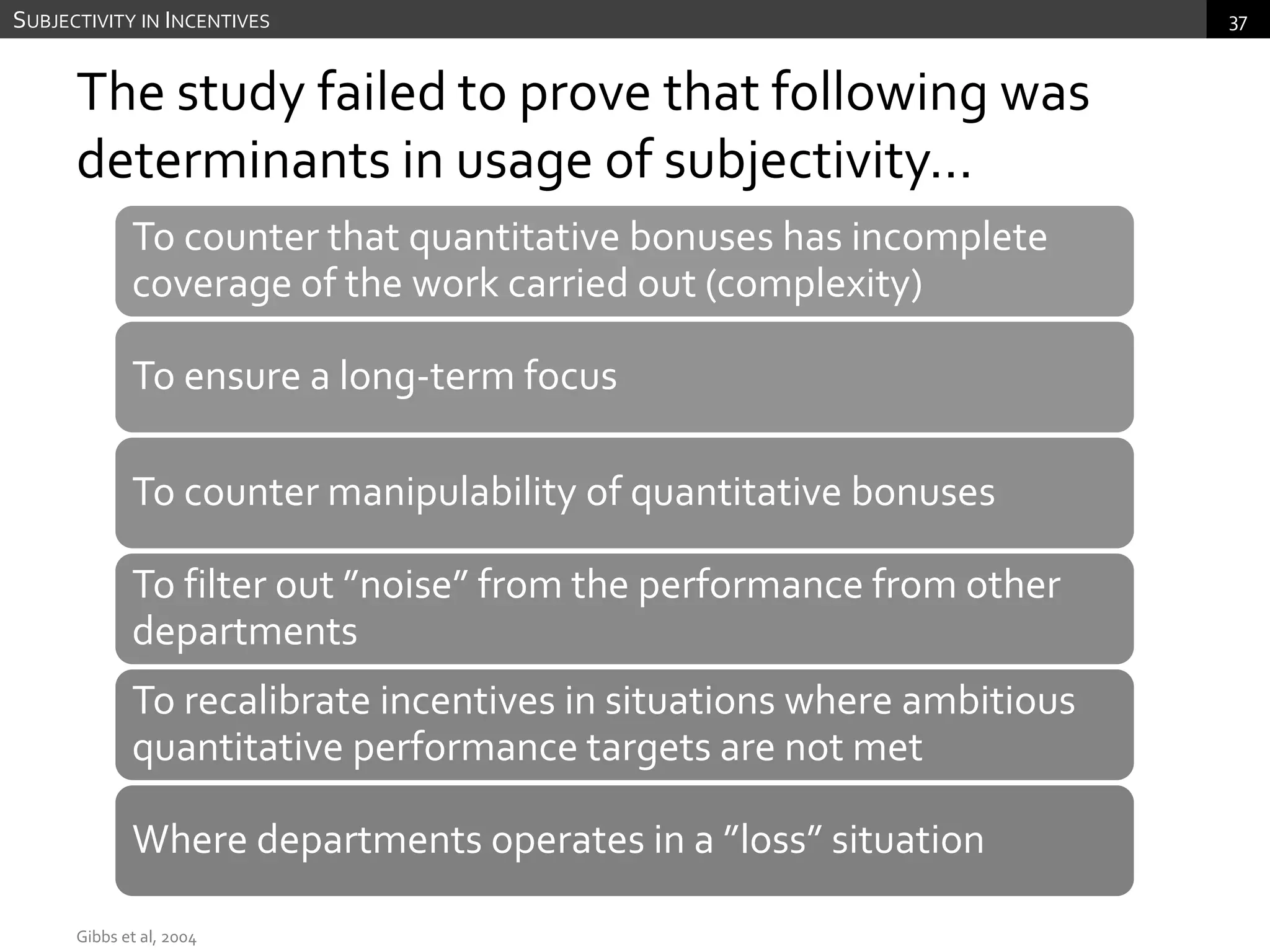 Criteria for evaluating performance measuresPerformance MearsurementMerchant, 2006
