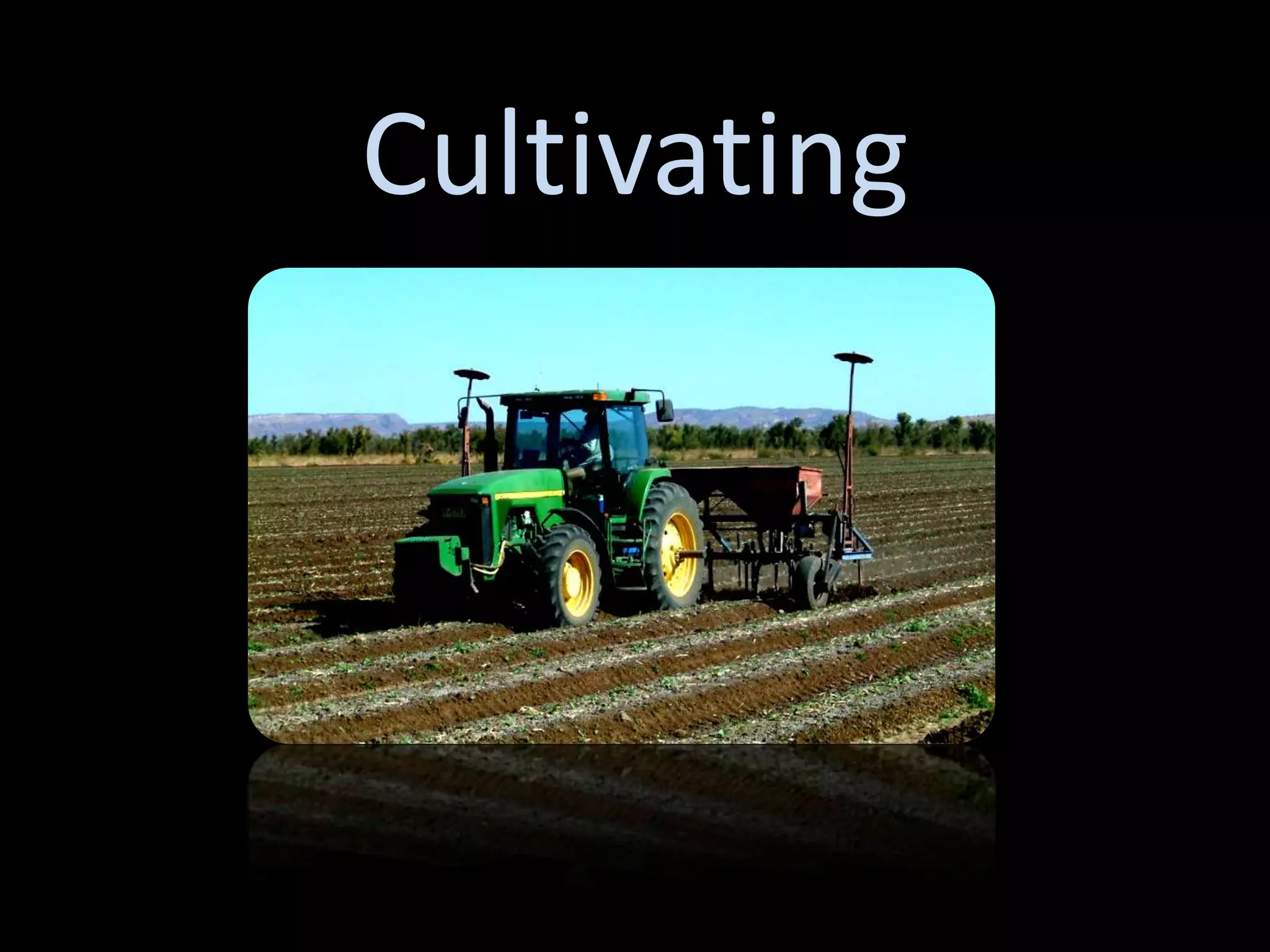 Cultivating
 