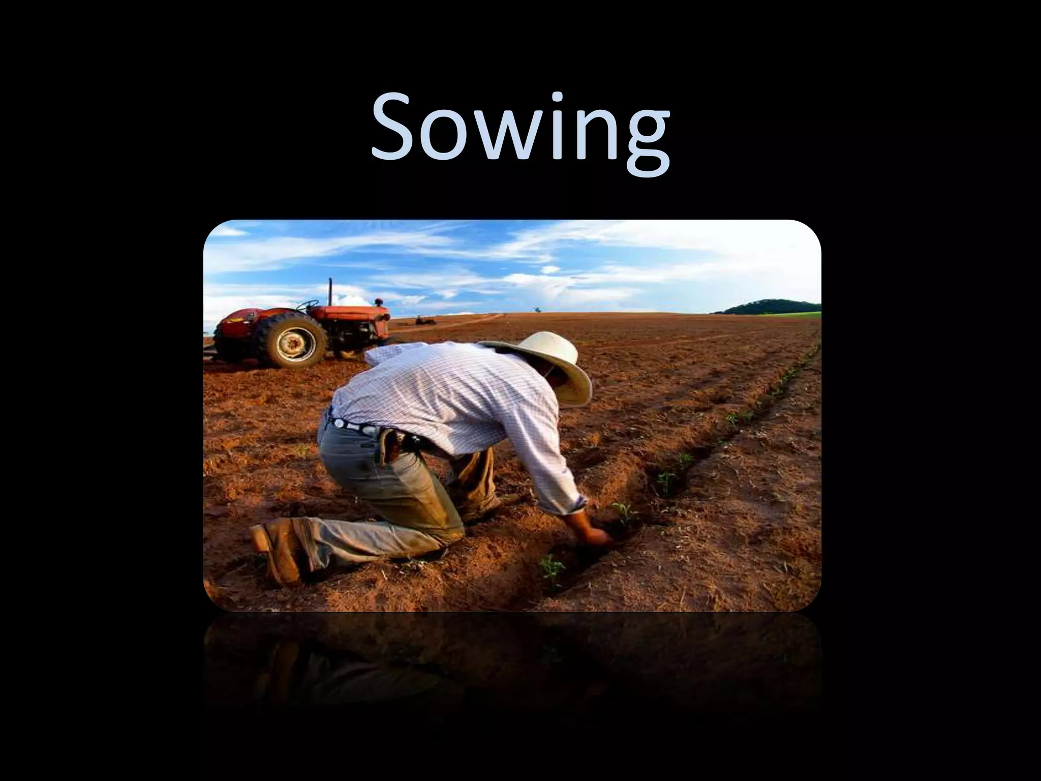 Sowing
 