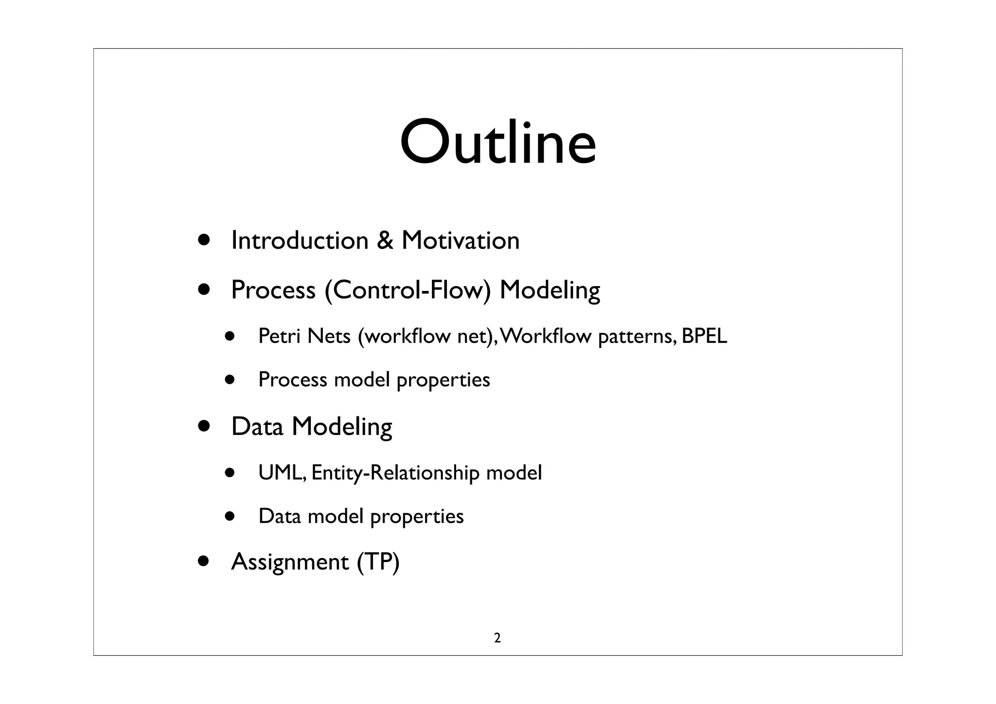 Business Process Modeling