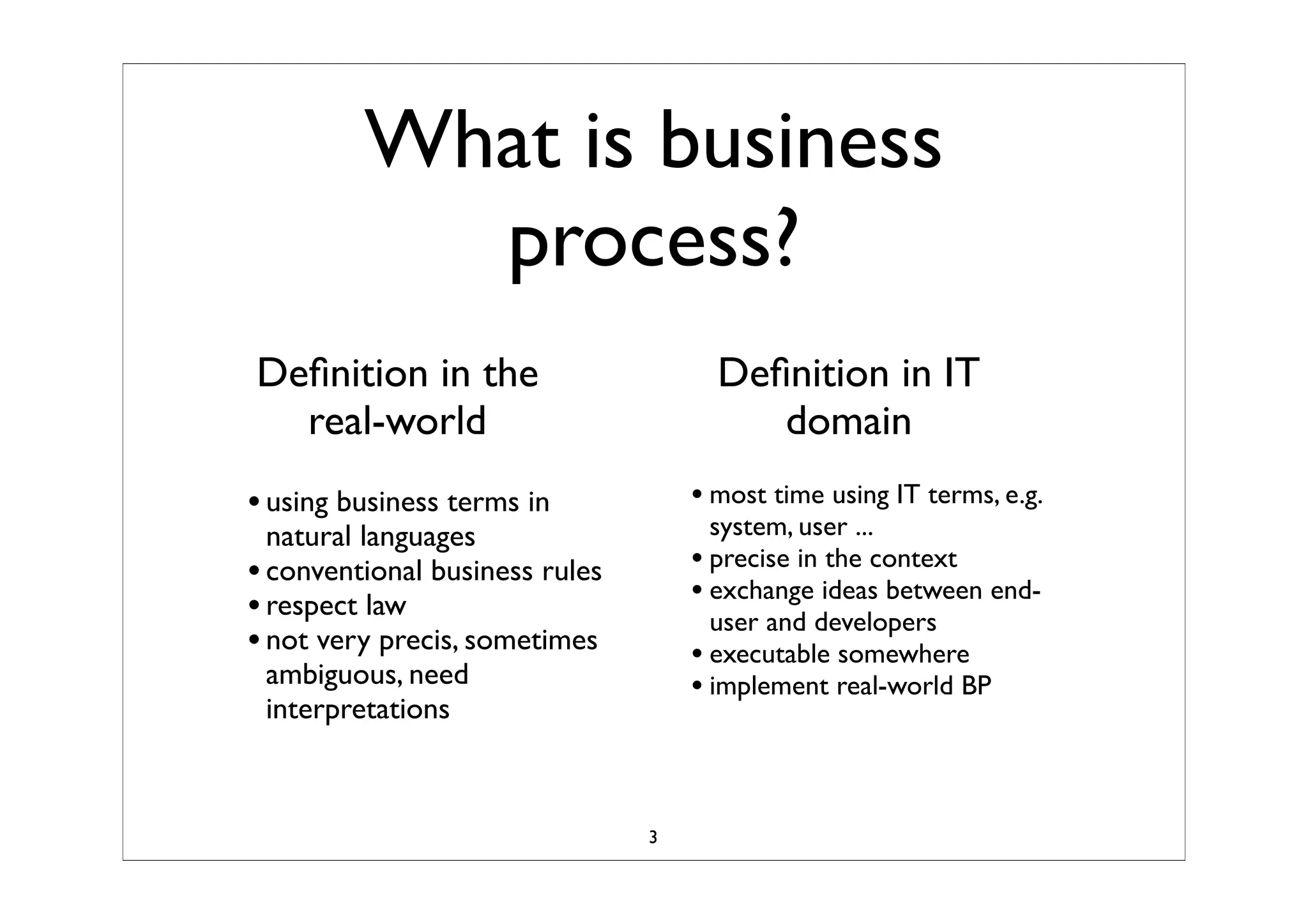 Business Process Modeling