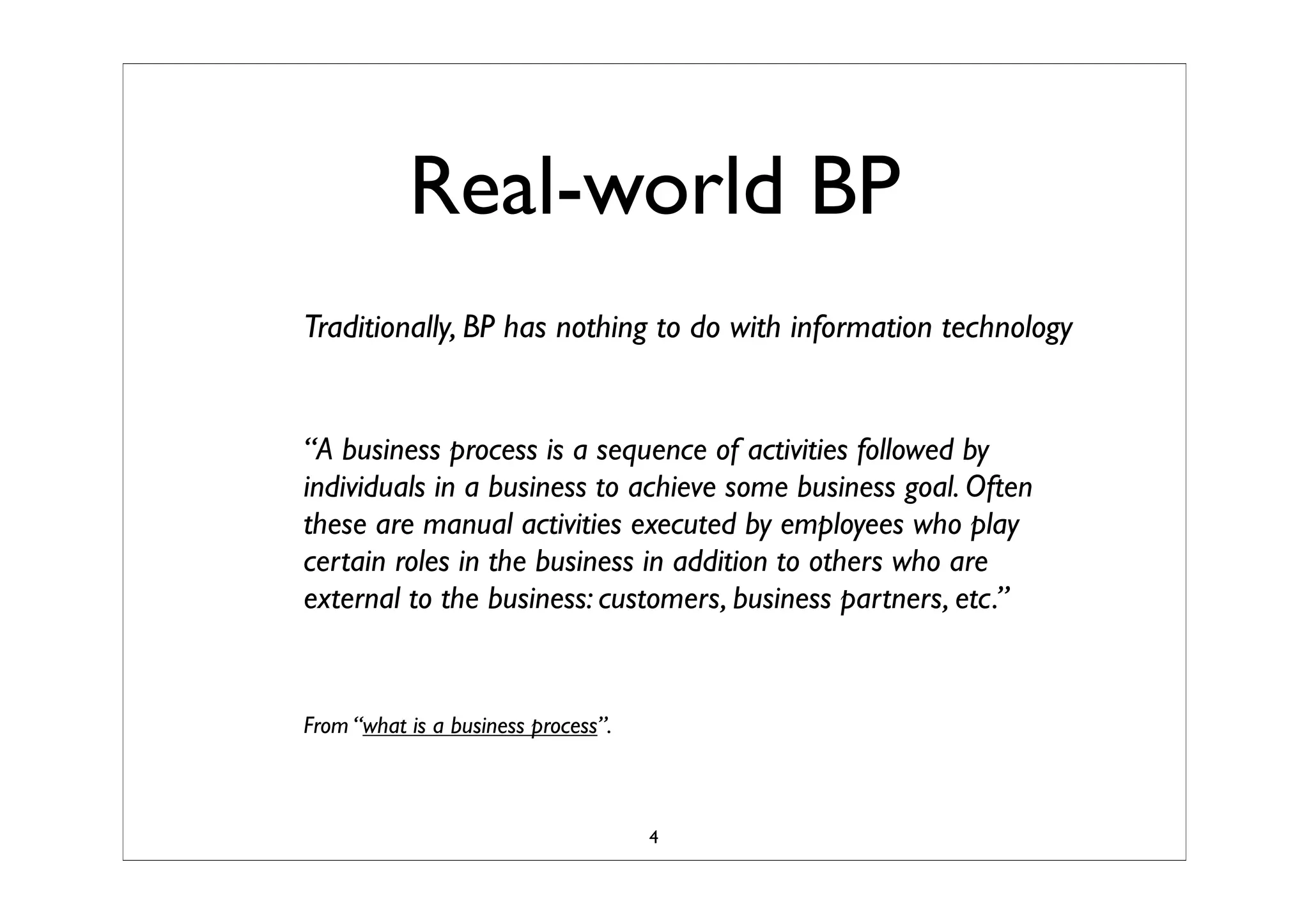 Business Process Modeling