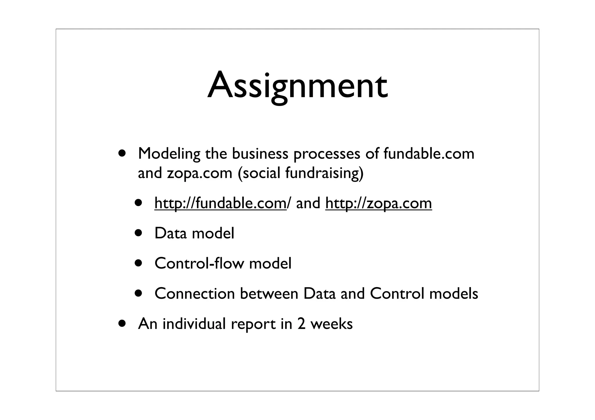 Business Process Modeling