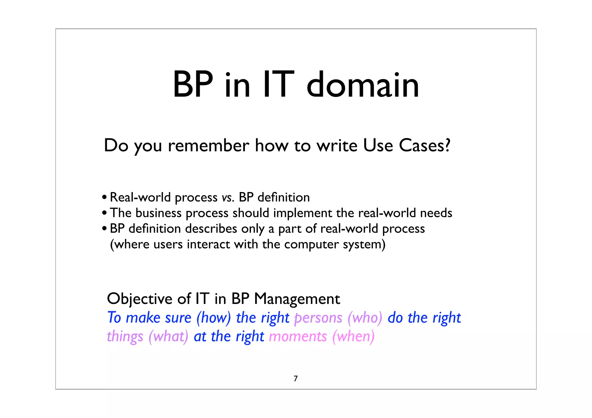 Business Process Modeling