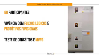 E V E N T O D E E X P E R I E N C I A Ç Ã O
 