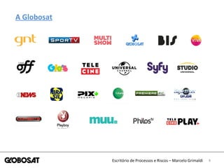 8Escritório de Processos e Riscos – Marcelo Grimaldi
A Globosat
 