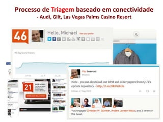 Processo de Triagem baseado em conectividade
           - Audi, Gilt, Las Vegas Palms Casino Resort




32
 