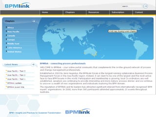 BPM  –  Insights and Practices for Sustained Transformation 