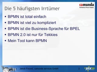Die 5 häufigsten Irrtümer zu BPMN