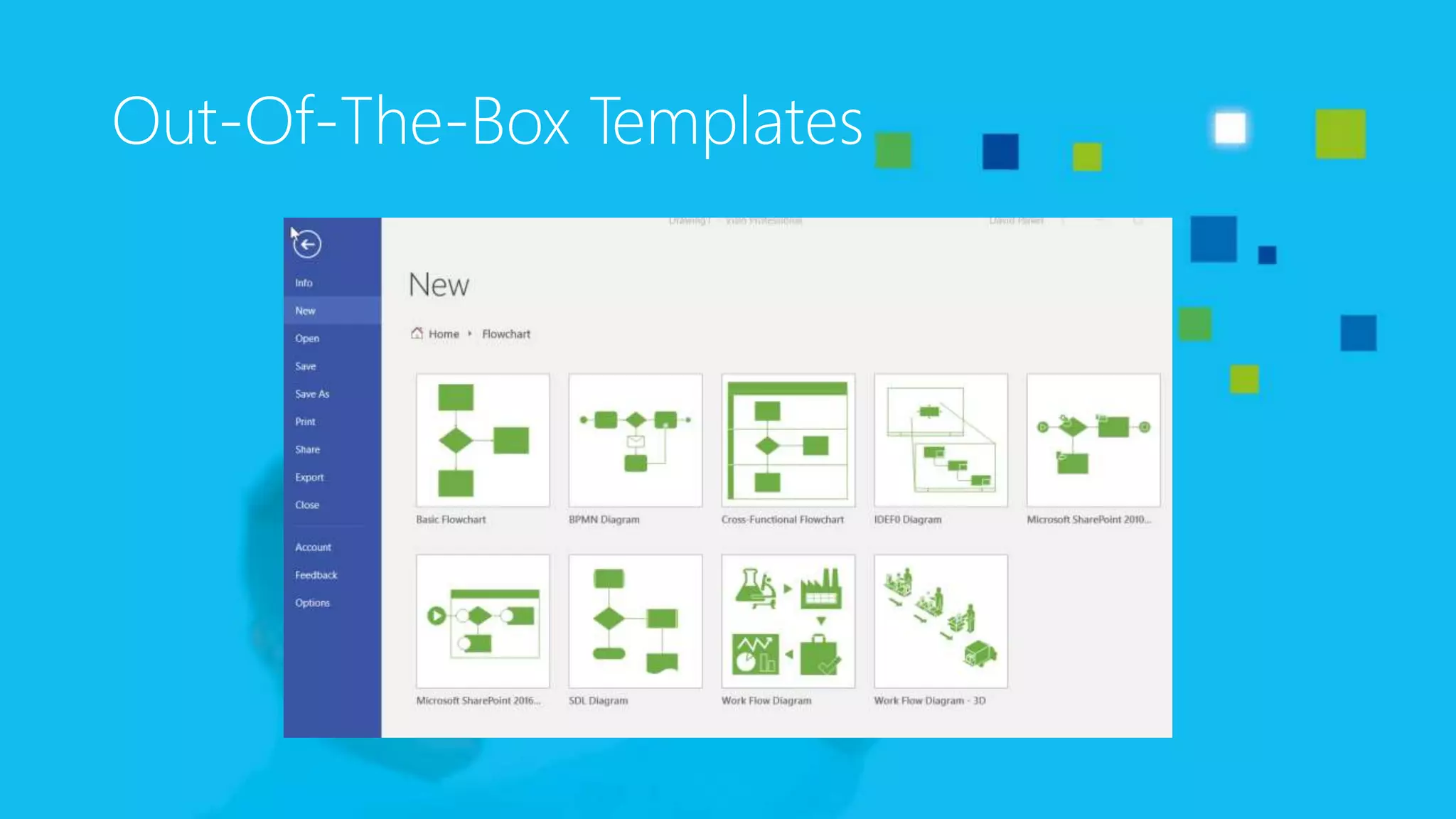 Out-Of-The-Box Templates
 