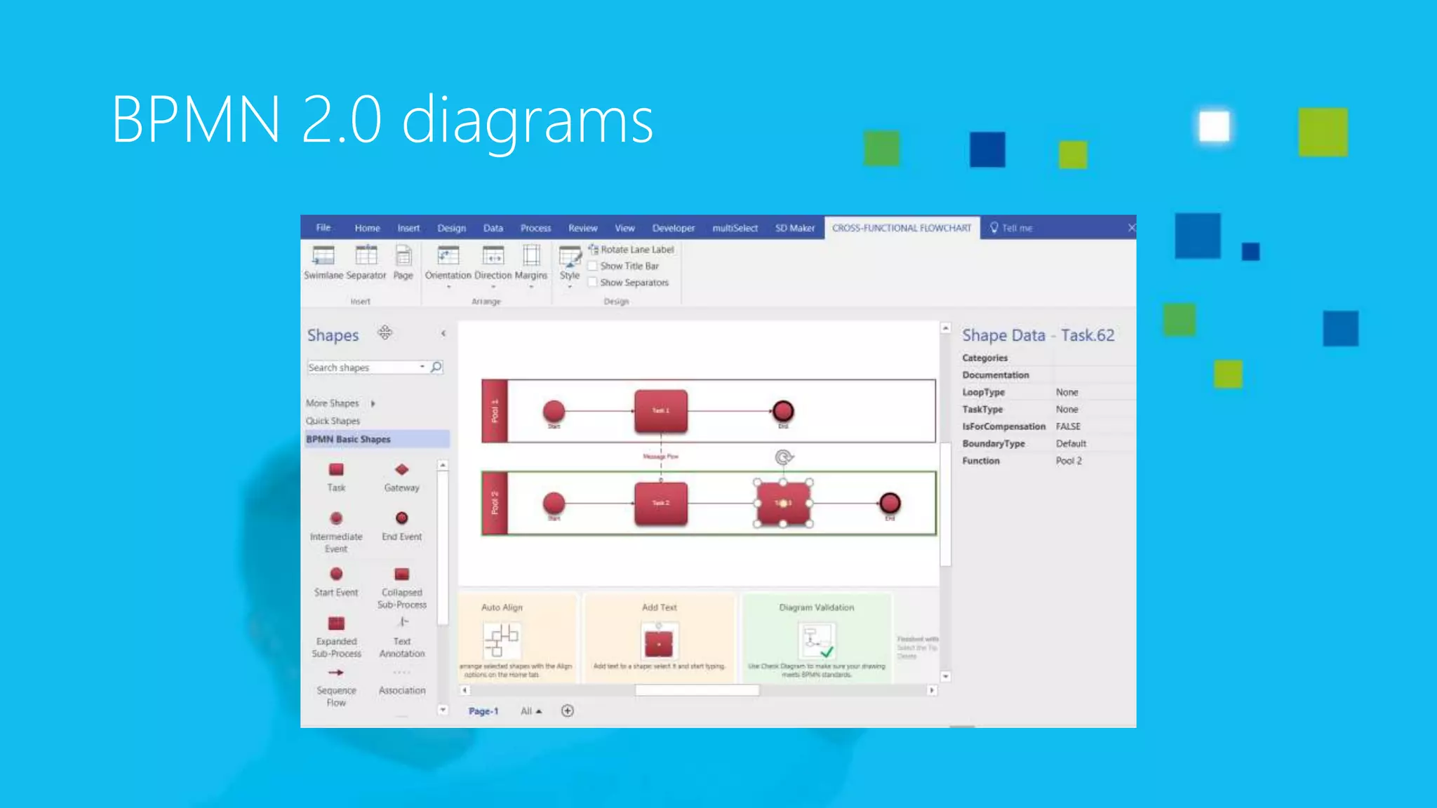 BPMN 2.0 diagrams
 