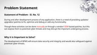 Blockchain Based Patch Management System | PPTX