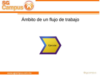 Ámbito de un flujo de trabajo
Ejecutar
 