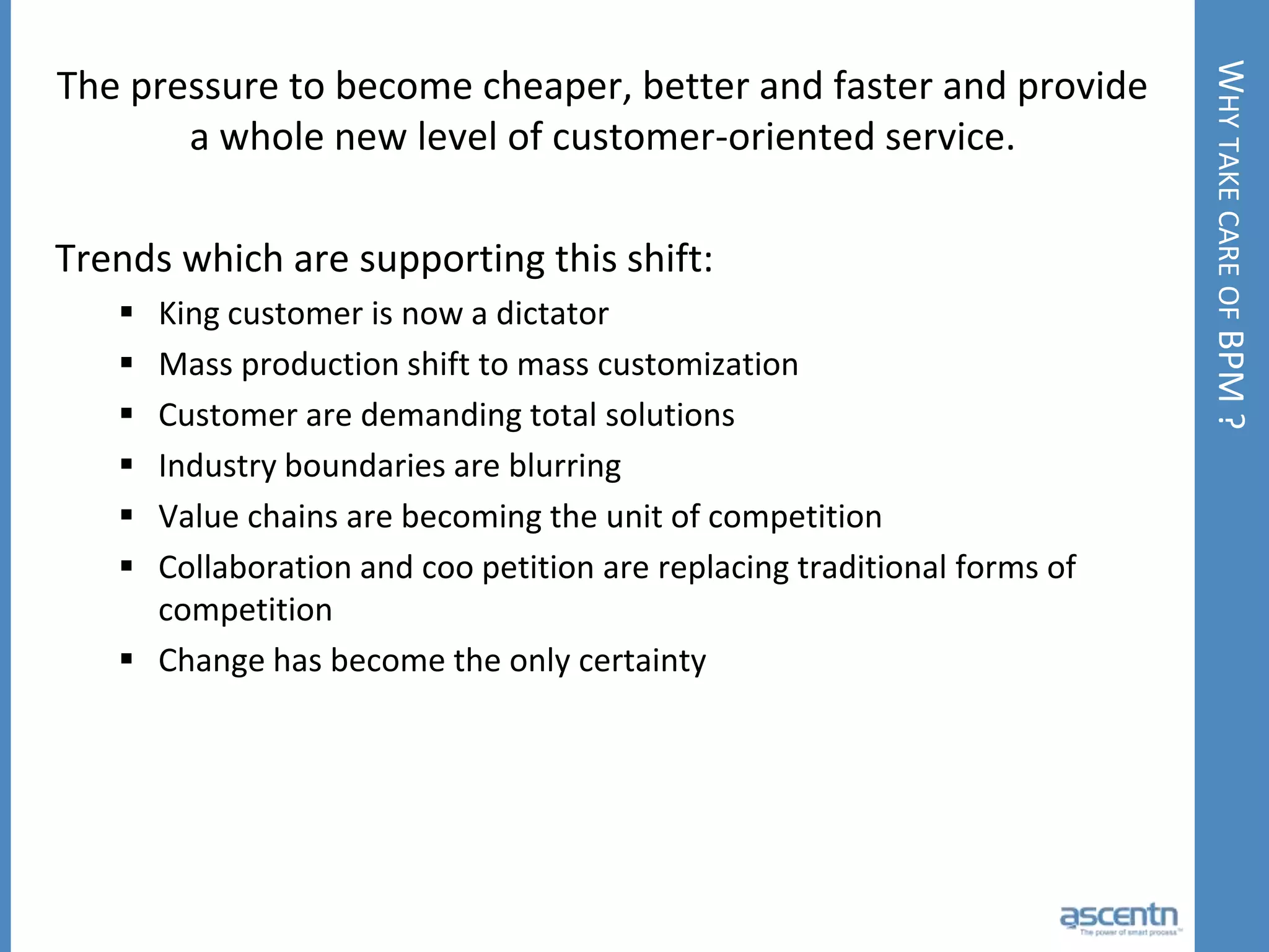  Dynamic infrastructure requires separation of flows, business rules and services