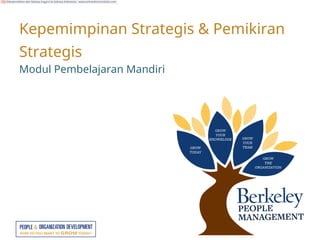 Kepemimpinan Strategis & Pemikiran
Strategis
Modul Pembelajaran Mandiri
Diterjemahkan dari bahasa Inggris ke bahasa Indonesia - www.onlinedoctranslator.com
 