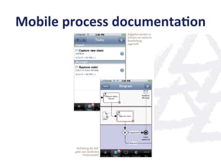 Mobile	
  process	
  documenta;on	
  
 