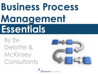 Business Process
Management
Essentials
By Ex-
Deloitte &
McKinsey
Consultants
 